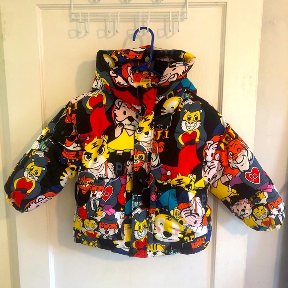 ✨As New✨ Kids Cartoon Puffy Jacket - sz 9/10 - Picture 1 of 9
